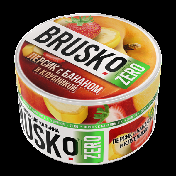 Смесь Brusko Персик С Бананом И Клубникой (Zero)  250 гр в Донецке
