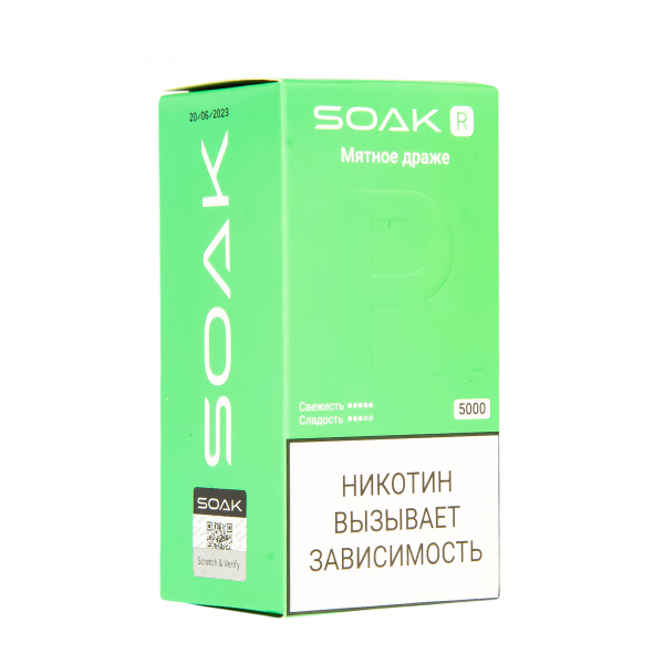 Soak R Мятное Драже 5000 Затяжек в Донецке