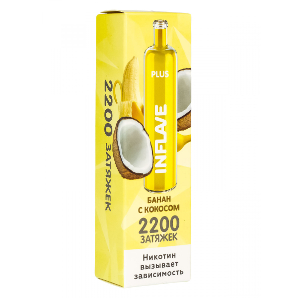 Inflave Plus Банан Кокос (2200 Затяжек) в Донецке