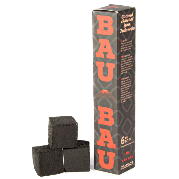 Уголь Bau Bau Кокосовый 6 Шт Черный (25 Мм) в Донецке