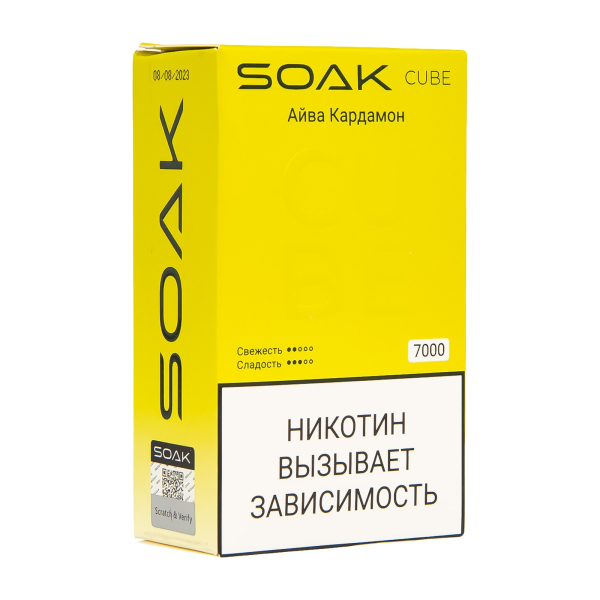 Soak Cube Айва Кардамон 7000 Затяжек в Донецке