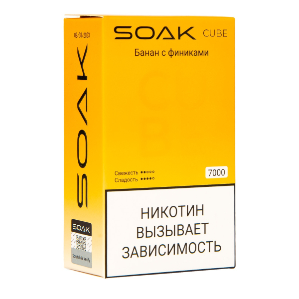 Soak Cube Банан С Финиками 7000 Затяжек в Донецке