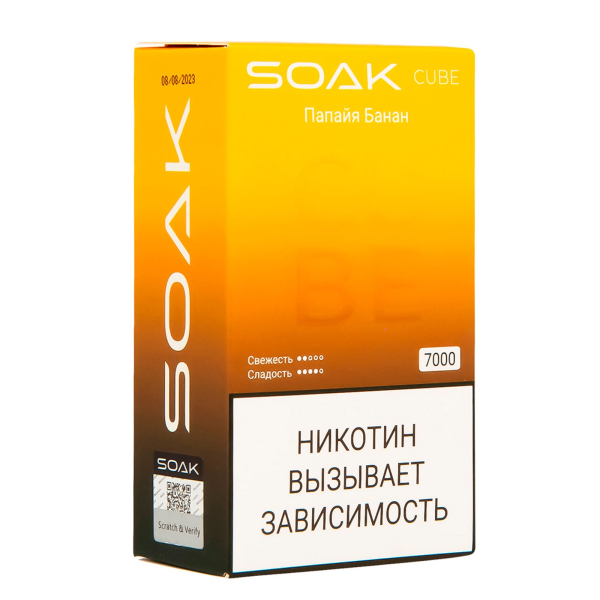 Soak Cube Папайя Банан 7000 Затяжек в Донецке