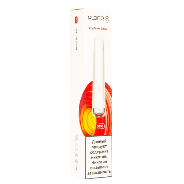 Plonq Plus Pro Клубника Банан (4000 Затяжек) 20 Мг в Донецке