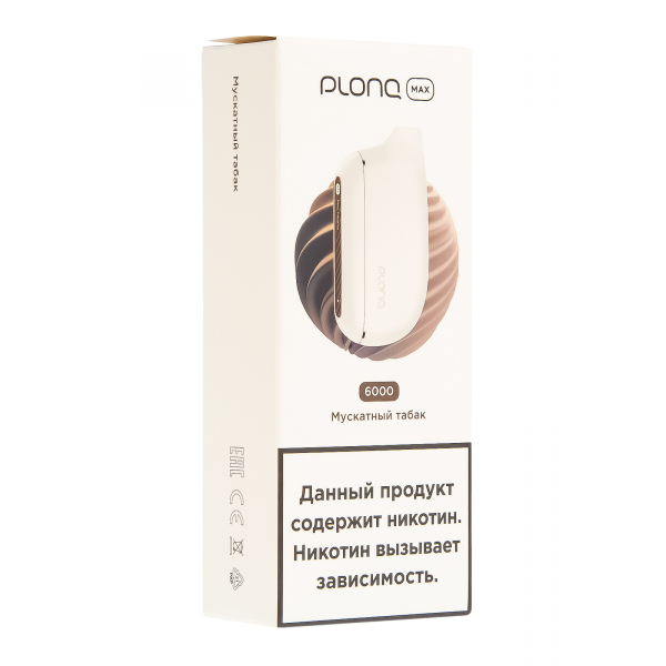 Plonq Max Мускатный Табак (6000 Затяжек) 20 Мг в Донецке