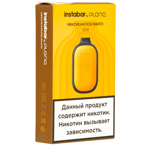 Plonq Instabar Мексиканское Манго (5000 Затяжек) 20 Мг в Донецке