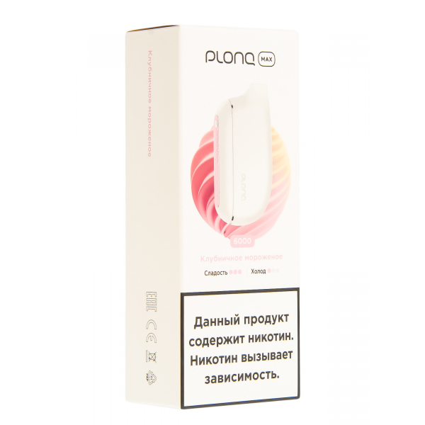 Plonq Max Клубничное Мороженое (6000 Затяжек) 20 Мг в Донецке