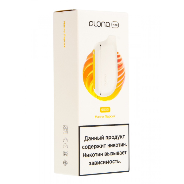Plonq Max Манго Персик (6000 Затяжек) 20 Мг в Донецке