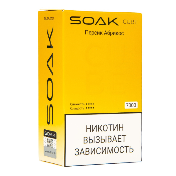 Soak Cube Персик Абрикос 7000 Затяжек в Донецке