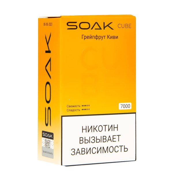 Soak Cube Грейпфрут Киви 7000 Затяжек в Донецке