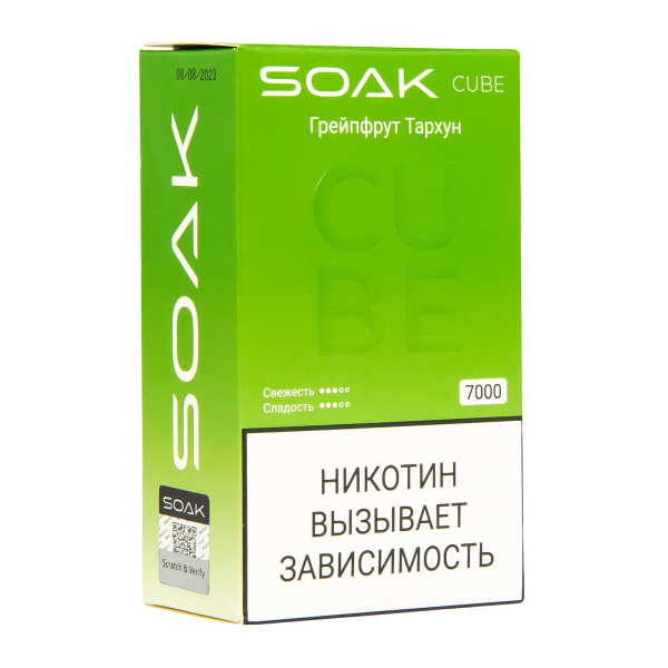 Soak Cube Грейпфрут Тархун 7000 Затяжек в Донецке