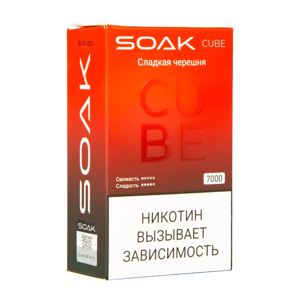 Soak Cube Сладкая Черешня 7000 Затяжек в Донецке