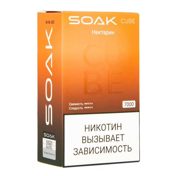 Soak Cube Нектарин 7000 Затяжек в Донецке