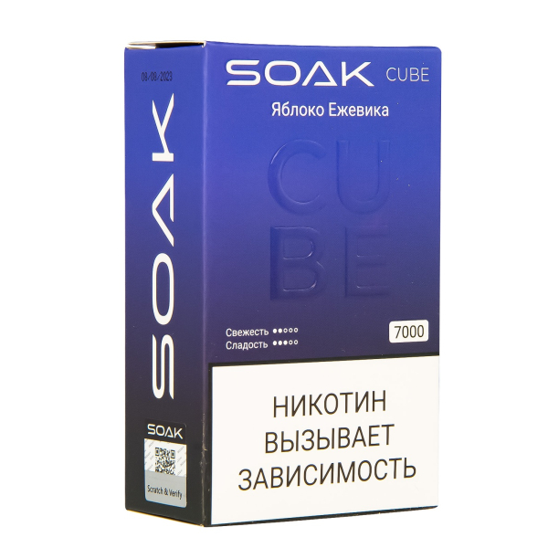 Soak Cube Яблоко Ежевика 7000 Затяжек в Донецке