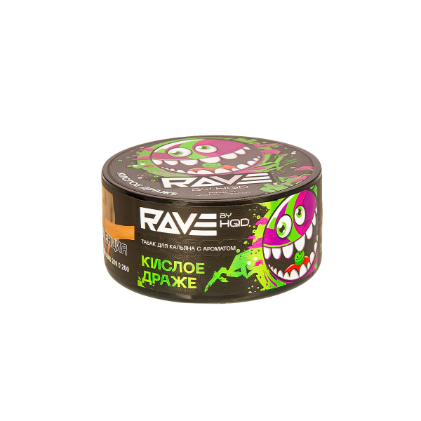 Табак Rave By Hqd Кислое Драже  25 грамм в Донецке