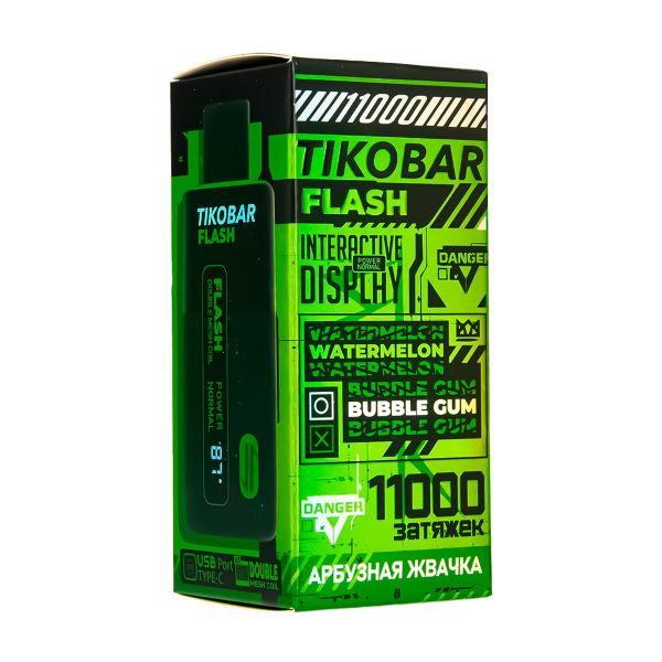 Электронка Tikobar Flash Арбузная Жвачка 11000 Затяжек в Донецке