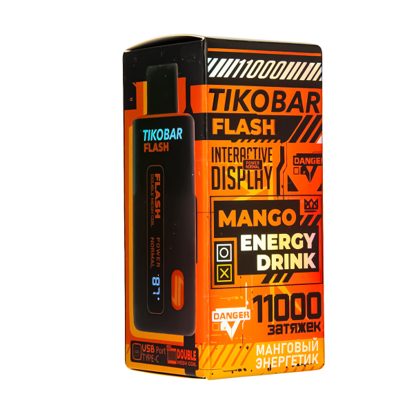 Электронка Tikobar Flash Манговый Энергетик 11000 Затяжек в Донецке