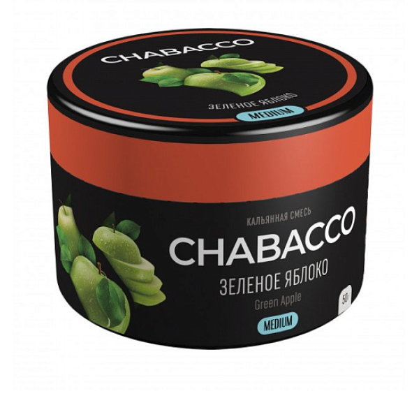 Смесь Chabacco Green Apple    Medium 50 гр в Донецке