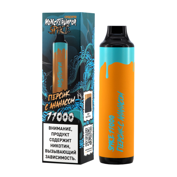 Электронка Monstervapor Space Персик И Ананас (11000 Затяжек) в Донецке