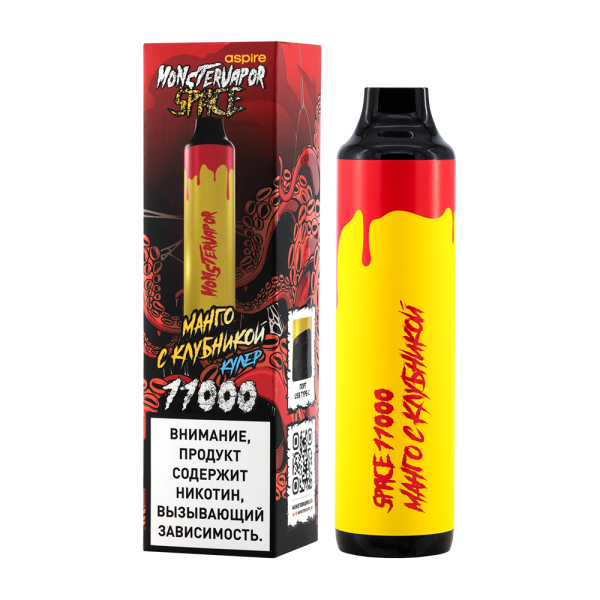 Электронка Monstervapor Space Манго И Клубника (11000 Затяжек) в Донецке