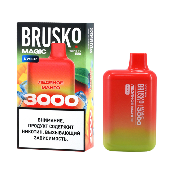 Электронка Brusko Magic Ледяное Манго (3000 Затяжек) в Донецке