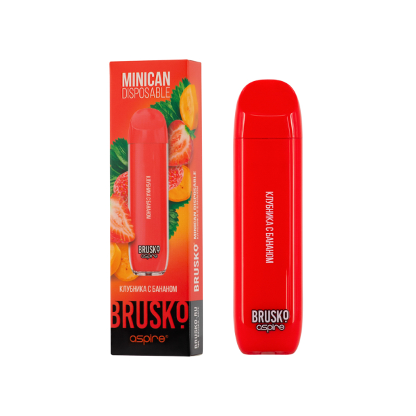 Электронка Brusko Minican Клубника С Бананом (1500 Затяжек) в Донецке