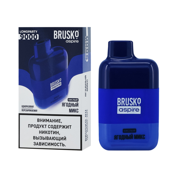 Электронка Brusko Longparty Ягодный Микс (9000 Затяжек) в Донецке