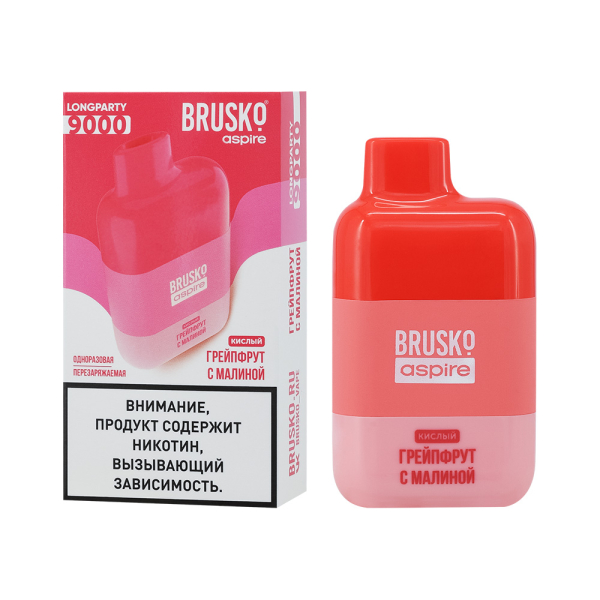 Электронка Brusko Longparty Грейпфрут И Малина (9000 Затяжек) в Донецке