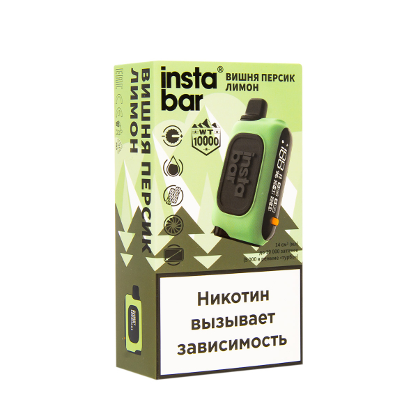 Электронка Plonq Instabar Вишня Персик Лимон (10000 Затяжек) 20 Мг в Донецке