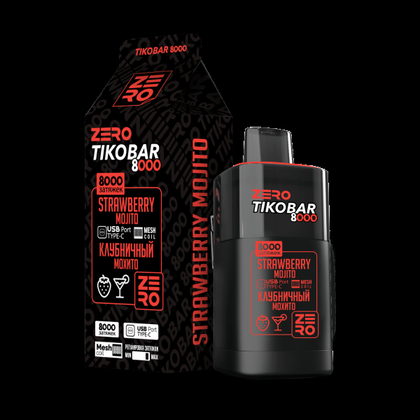 Электронка Tikobar Zero Клубничный Мохито 8000 Затяжек в Донецке