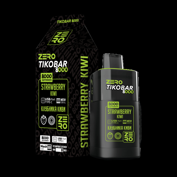 Электронка Tikobar Zero Клубника Киви 8000 Затяжек в Донецке