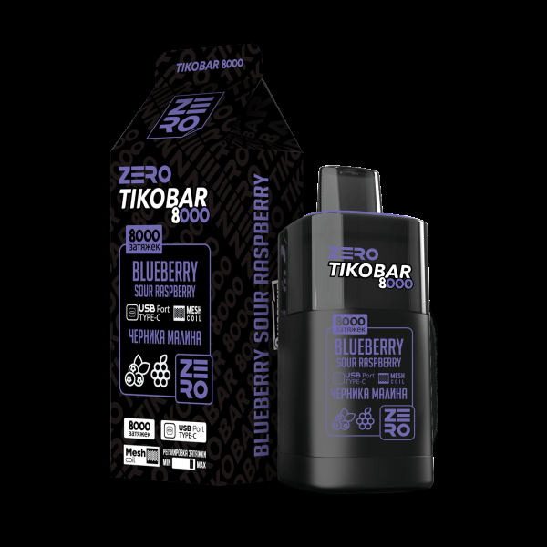 Электронка Tikobar Zero Черника Малина 8000 Затяжек в Донецке