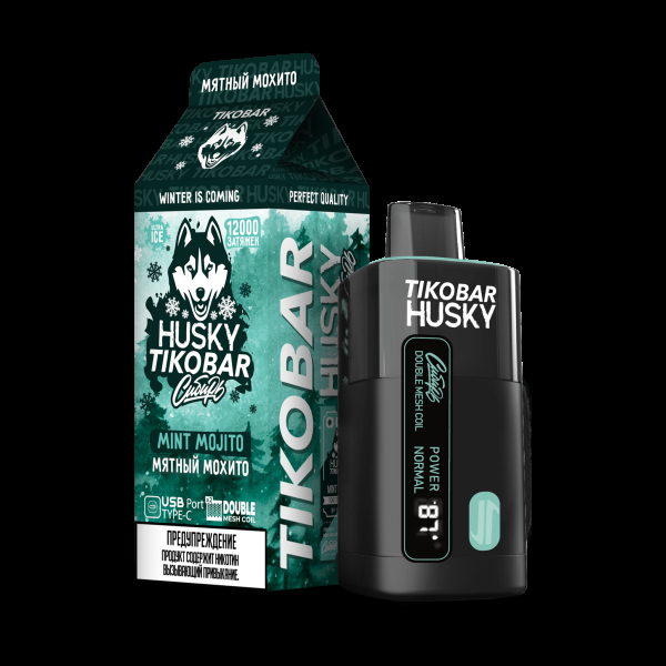 Электронка Tikobar Husky Сибирь Мятный Мохито 12000 Затяжек в Донецке