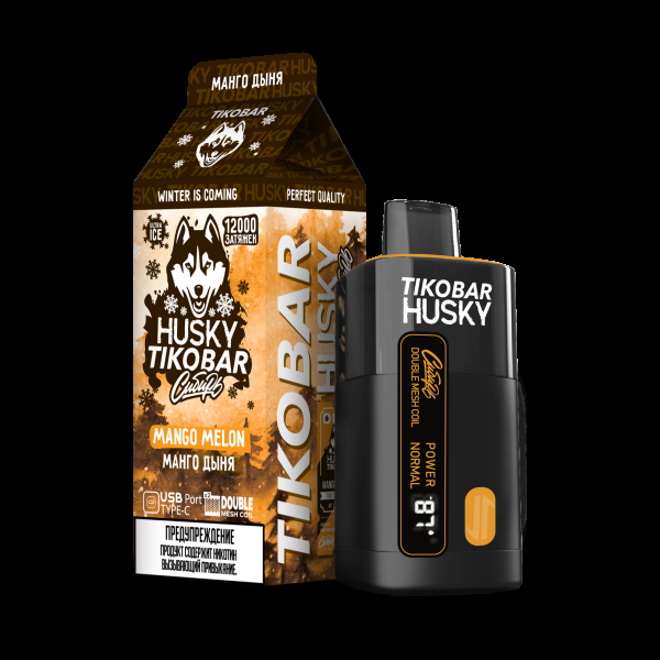 Электронка Tikobar Husky Сибирь Манго Дыня 12000 Затяжек в Донецке