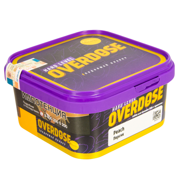 Табак Overdose Peach  200 грамм в Донецке