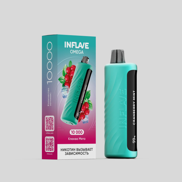 Электронка Inflave Omega Клюква Мята (10000 Затяжек) в Донецке