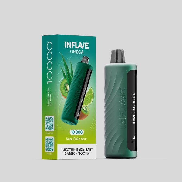 Электронка Inflave Omega Киви Лайм Алоэ (10000 Затяжек) в Донецке