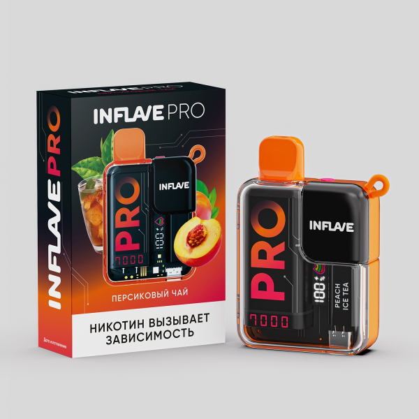 Электронка Inflave Pro Персиковый Чай (7000 Затяжек) в Донецке