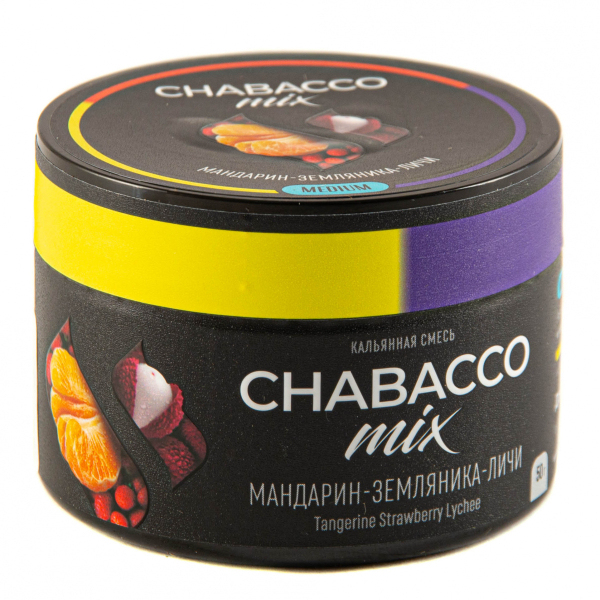 Смесь Chabacco Mix Medium Tangerine Strawberry Lychee  50 гр в Донецке