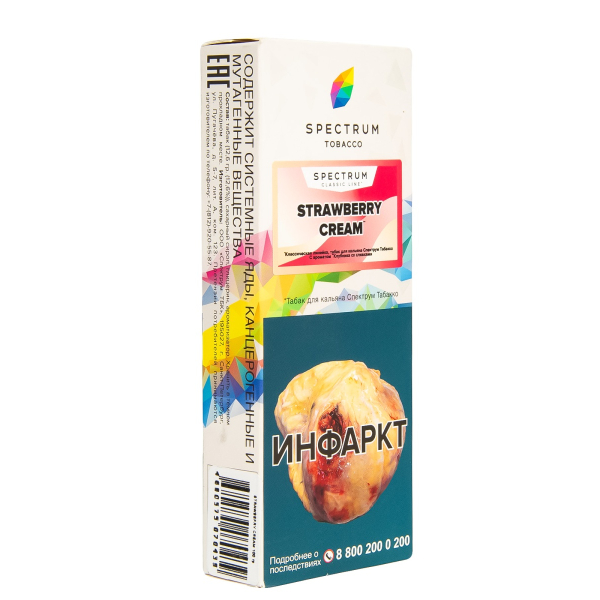 Табак Spectrum Strawberry Cream  100 гр в Донецке