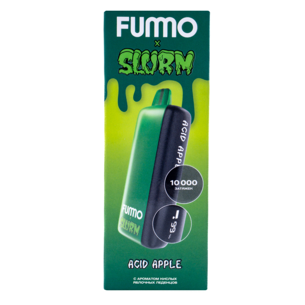 Электронка Fummo Indic Slurm Кислые Яблочные Леденцы (10 000 Затяжек) в Донецке