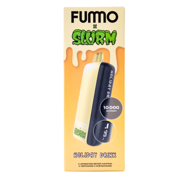 Электронка Fummo Indic Slurm Белая Сангрия С Персиком И Апельсином (10 000 Затяжек) в Донецке