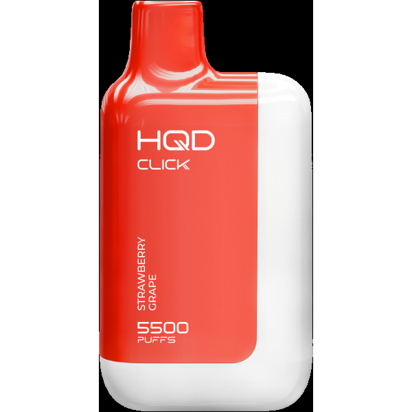 POD-система Hqd Click Устройство + Картридж Клубника Виноград (5500 Затяжек) в Донецке