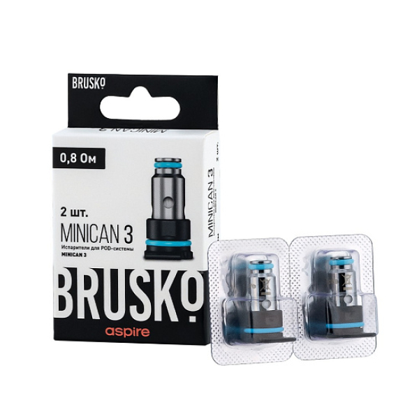 Испаритель Brusko Minican, 3, Af Mesh Coil, 0.8 Ом, Упак. 2 Шт в Донецке