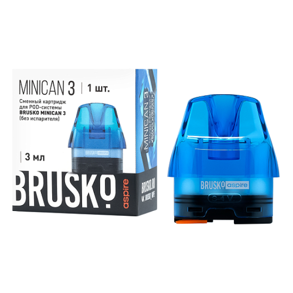 Сменный Картридж Brusko Minican 3, (Синий), 3 Мл, Упак. 1 Шт в Донецке