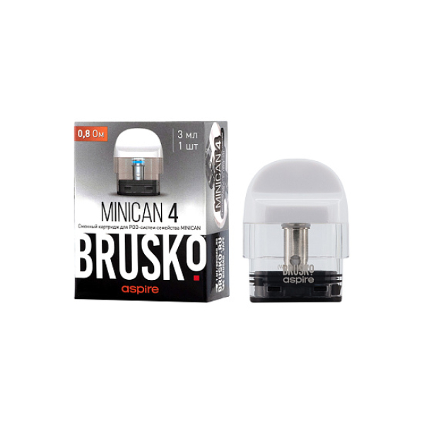 Сменный Картридж Brusko Minican 4 (3Мл) 0,8 Ом, Упак. 1 Шт белый в Донецке