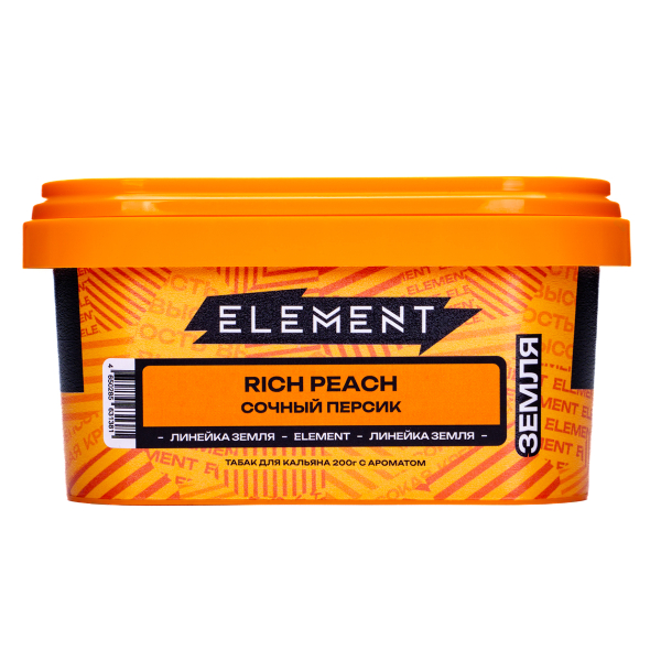 Табак Element Земля Rich Peach 200 грамм в Донецке