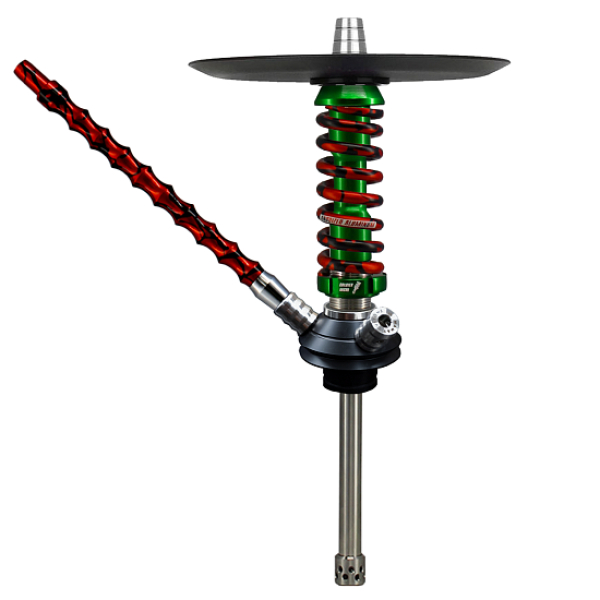 Кальян Mamay Customs Coilovers Micro Зеленый Красный Сплеш  в Донецке