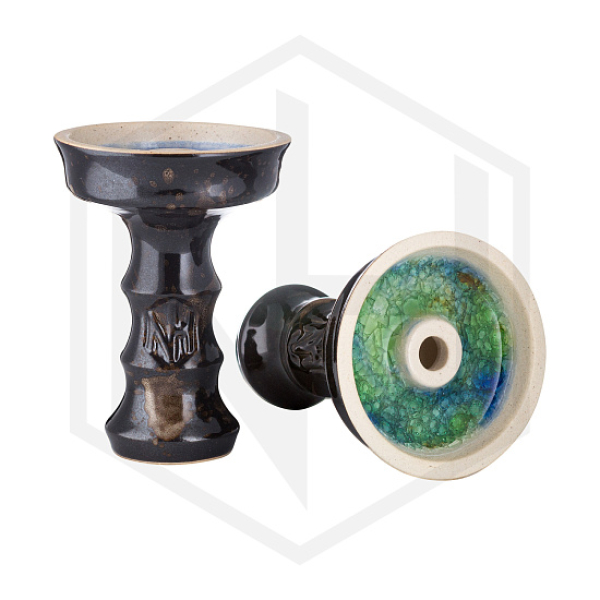 Чаша Nejn Lotus Glaze Black Черная для кальяна в Донецке
