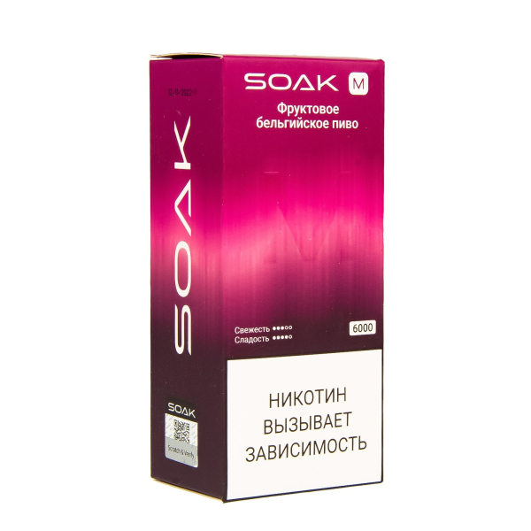 ЭСДН SOAK M Fruit Belgian Beer 6000 тяг в Донецке